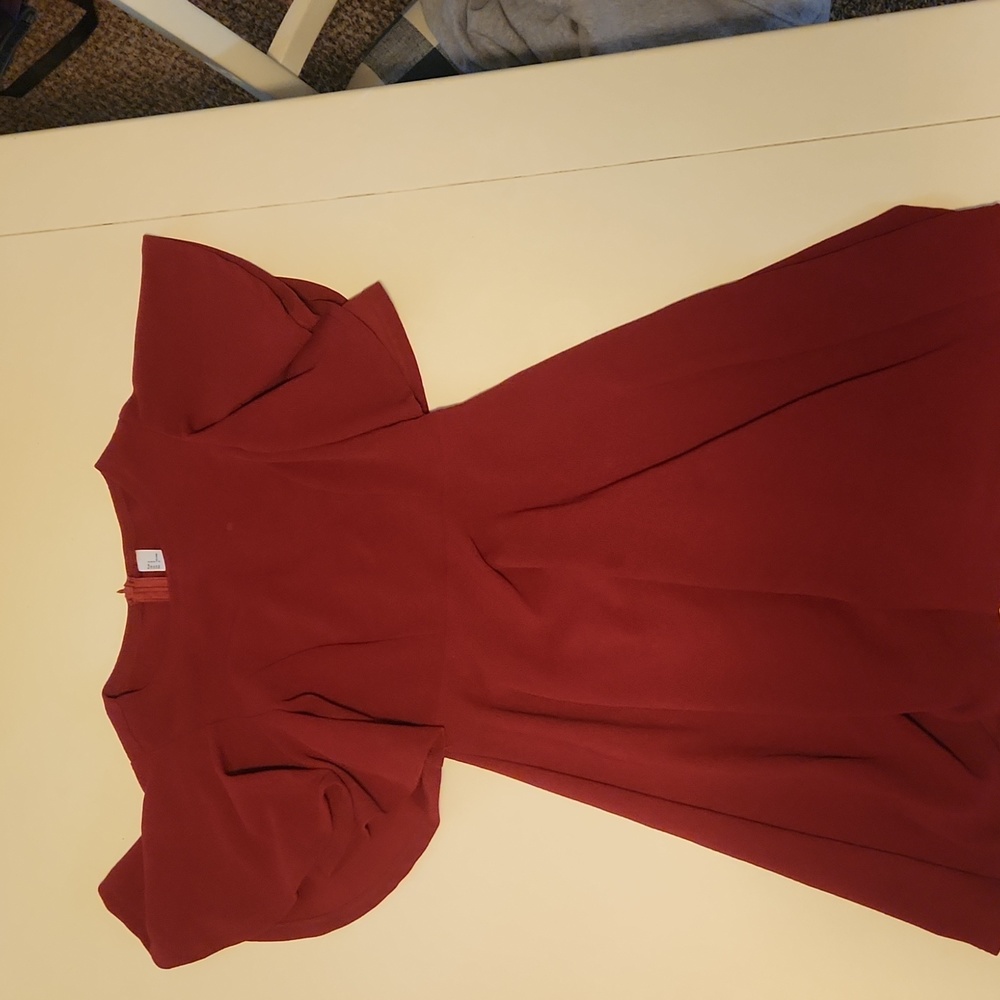 Small Maroon midi dress